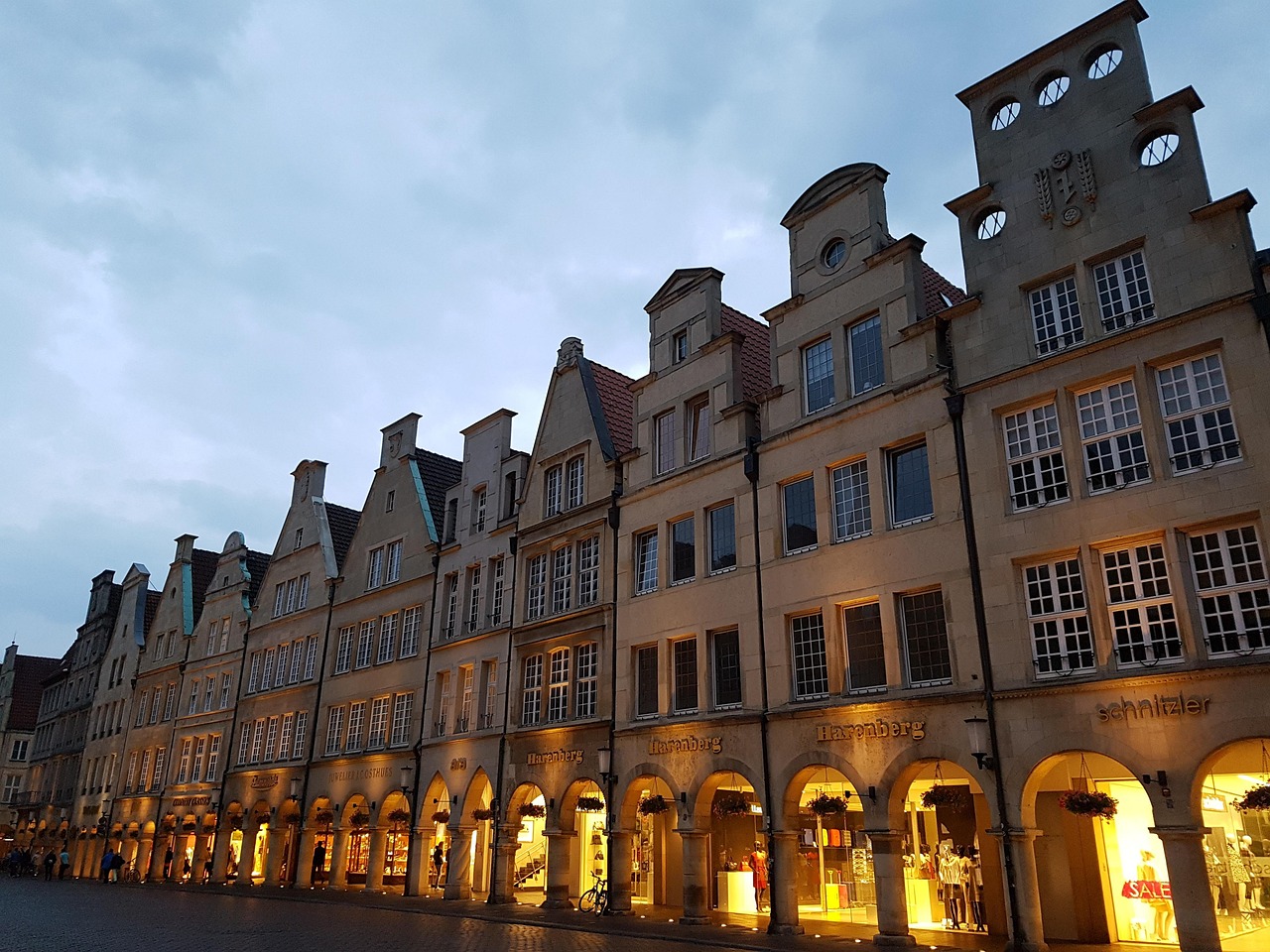 Prinzipalmarkt in Münster mit historischen Giebelhäusern