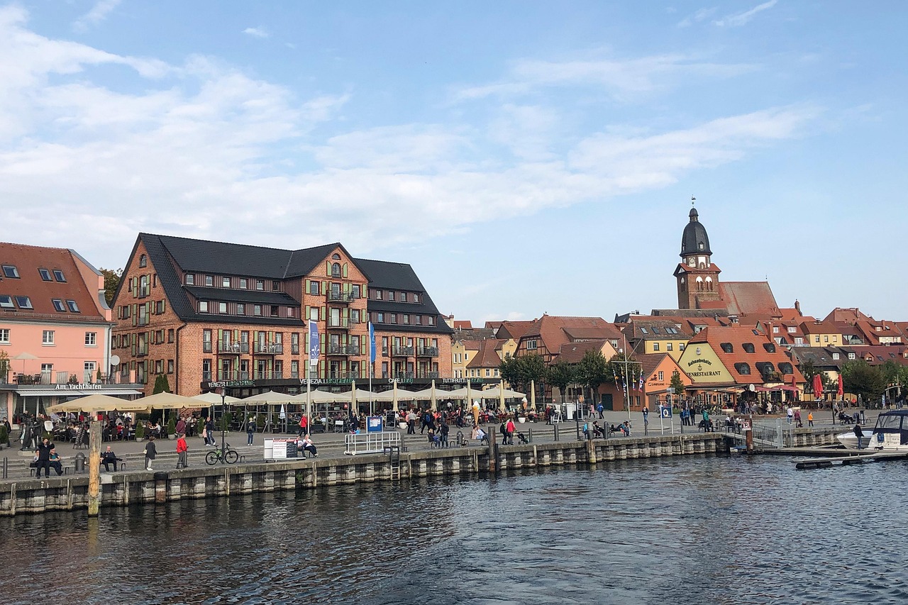 Stadthafen von Waren an der Müritz